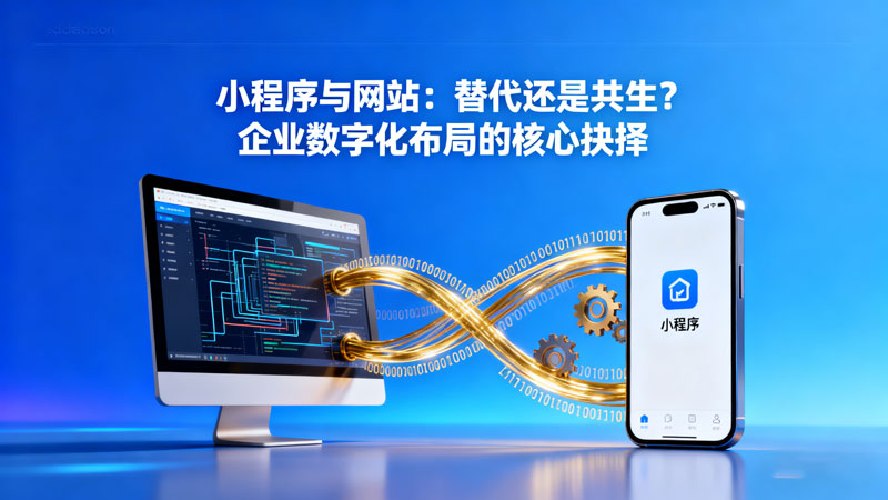 小程序與網(wǎng)站：替代還是共生？企業(yè)數(shù)字化布局的核心抉擇